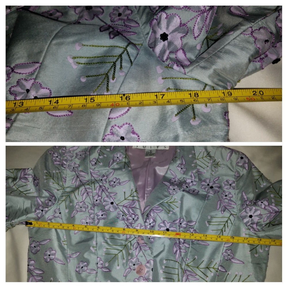 Gorgeous beaded and embroidered Silk Suit - Picture 2 of 8